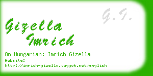 gizella imrich business card